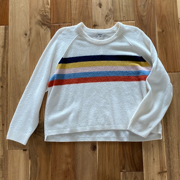 Madewell Sweaters - Madewell Placed Stripe Allister Pullover Sweater